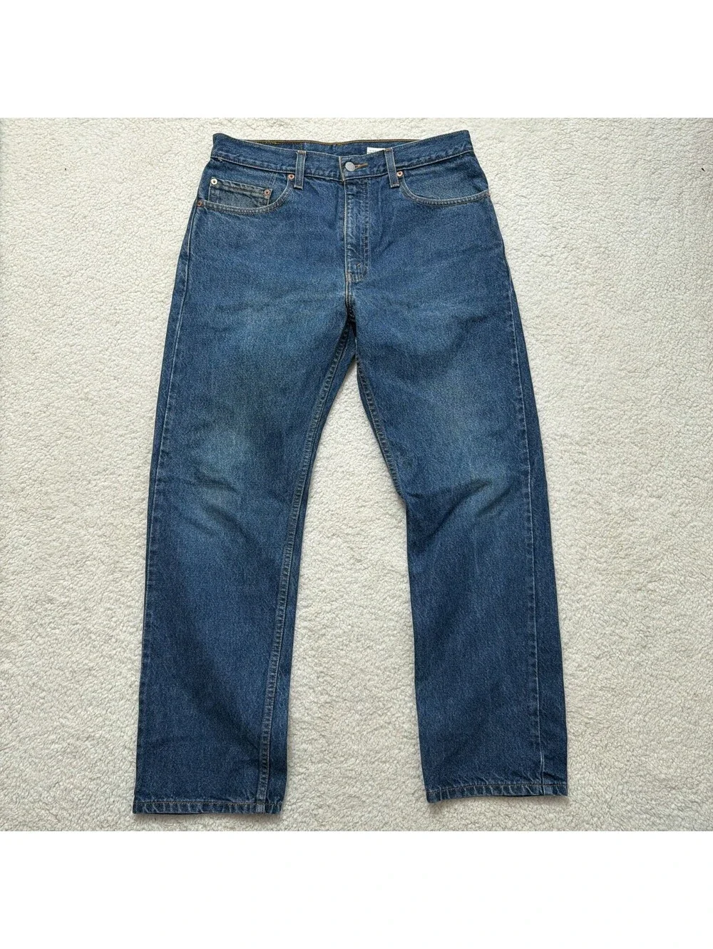 Vintage Levis 505 Jeans Mens W33 L30 Regular Fit Medium Wash 100% Cotton 1998